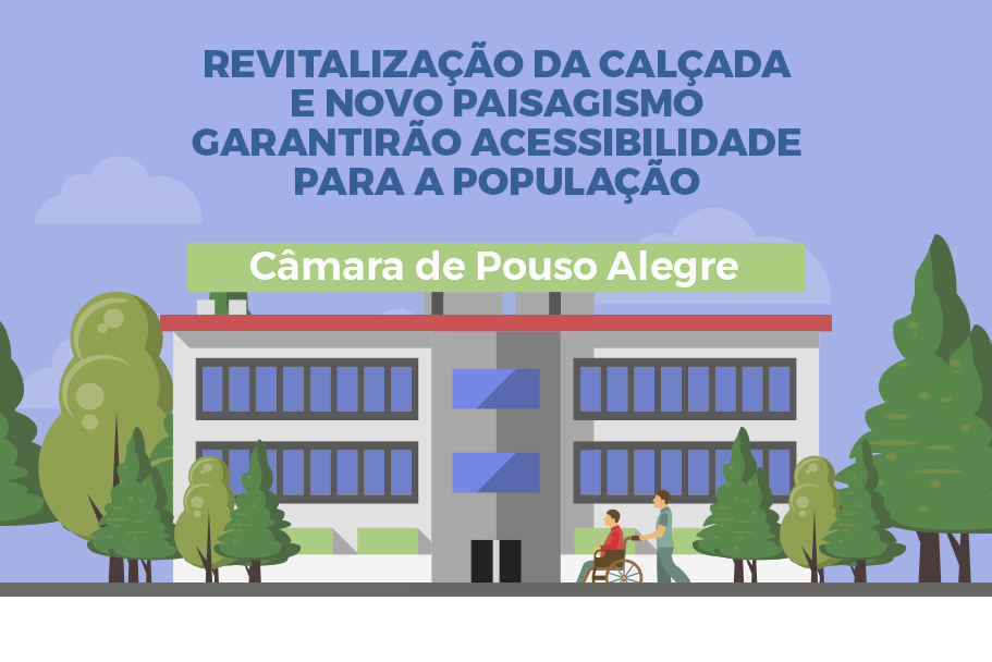 Imagem 1 da notícia: Câmara Municipal de Pouso Alegre realiza obras de revitalização nas calçadas para melhorar a mobilidade urbana
